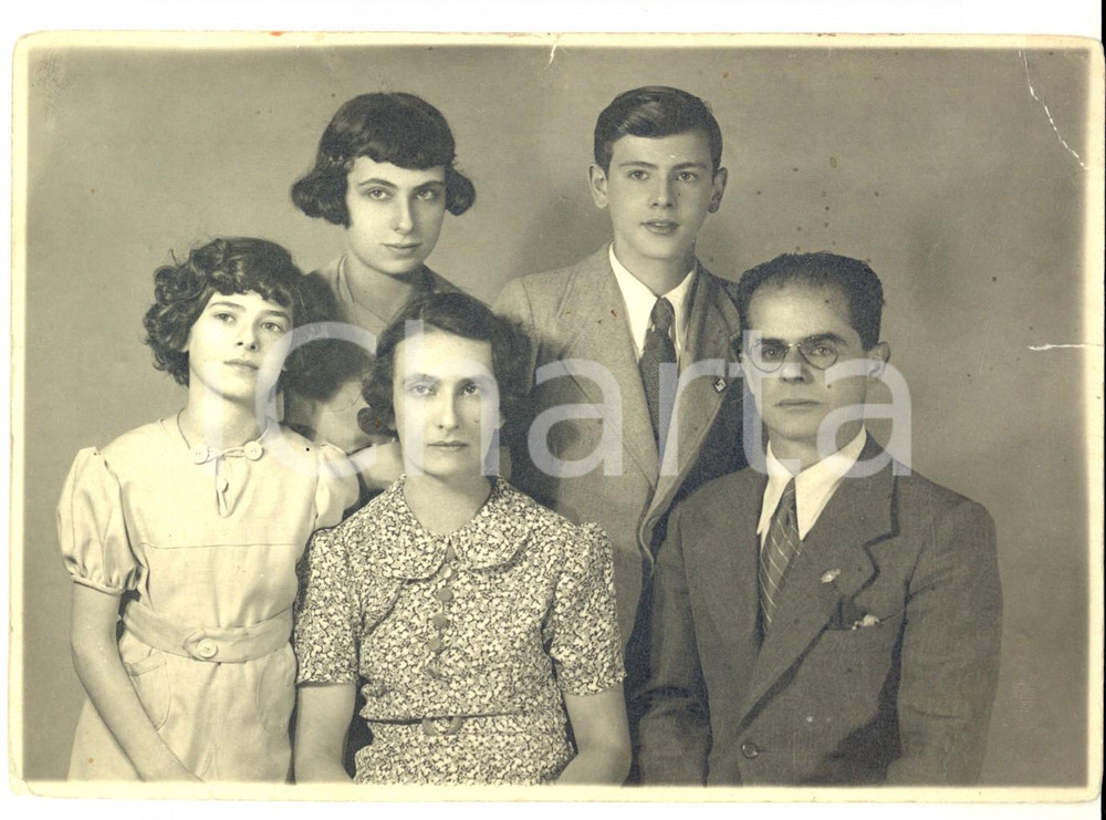 Fotografia d epoca originale 1938 MILANO Ritratto di famiglia conte Edmondo ZANCHI caduto RSI Foto DEL MARE 1