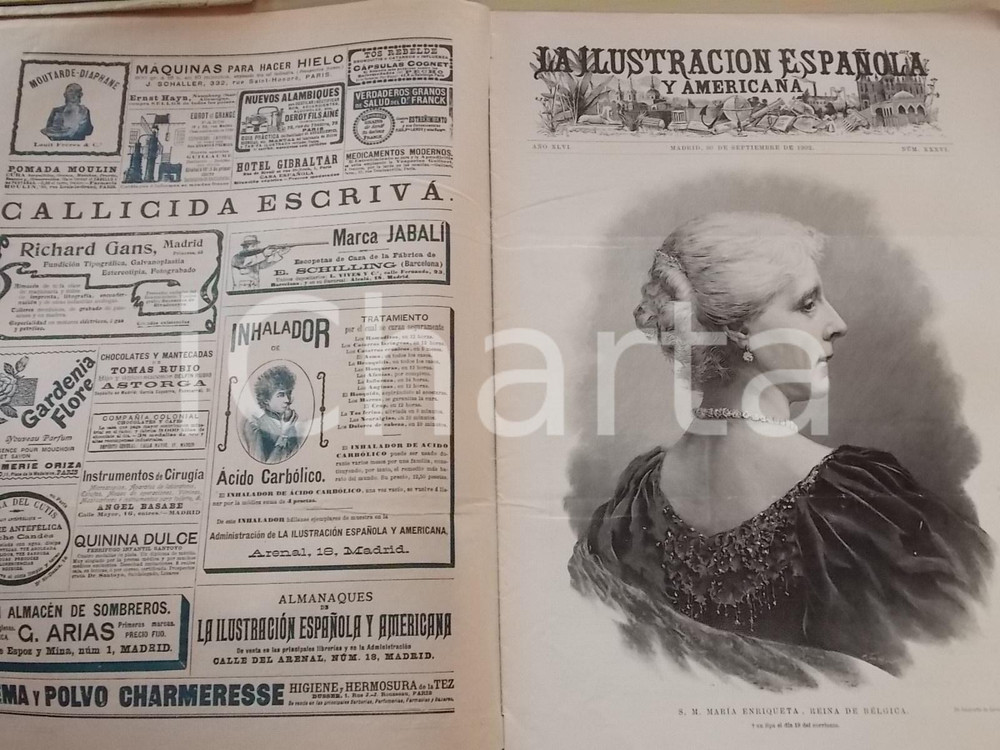 Giornale, rivista storica 1902 LA ILUSTRACION ESPANOLA Iglesia SAN CEBRIAN DE MAZOTE Sovracoperta n°XXXVI 1