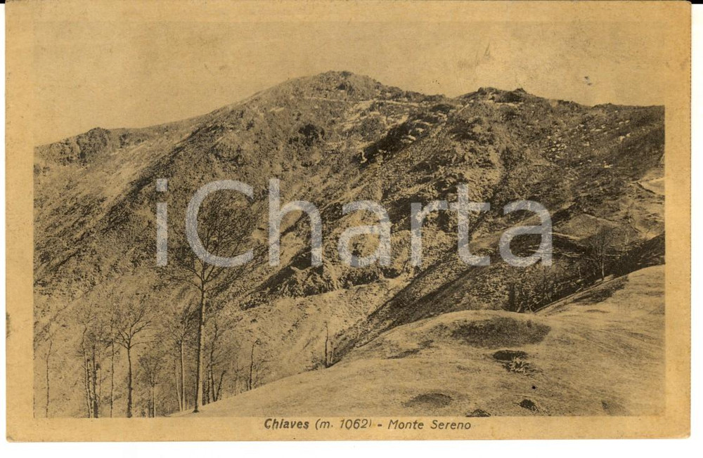 Cartolina originale da collezione 1933 MONASTERO DI LANZO TO Frazione CHIAVES con il MONTE SERENO Cartolina FP 1