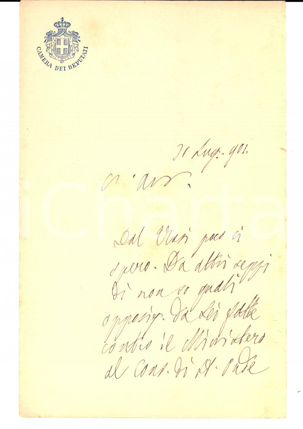 Autografo originale 1902 ROMA Paolo BOSELLI cerca altre vie e altri amici Lettera AUTOGRAFA 1