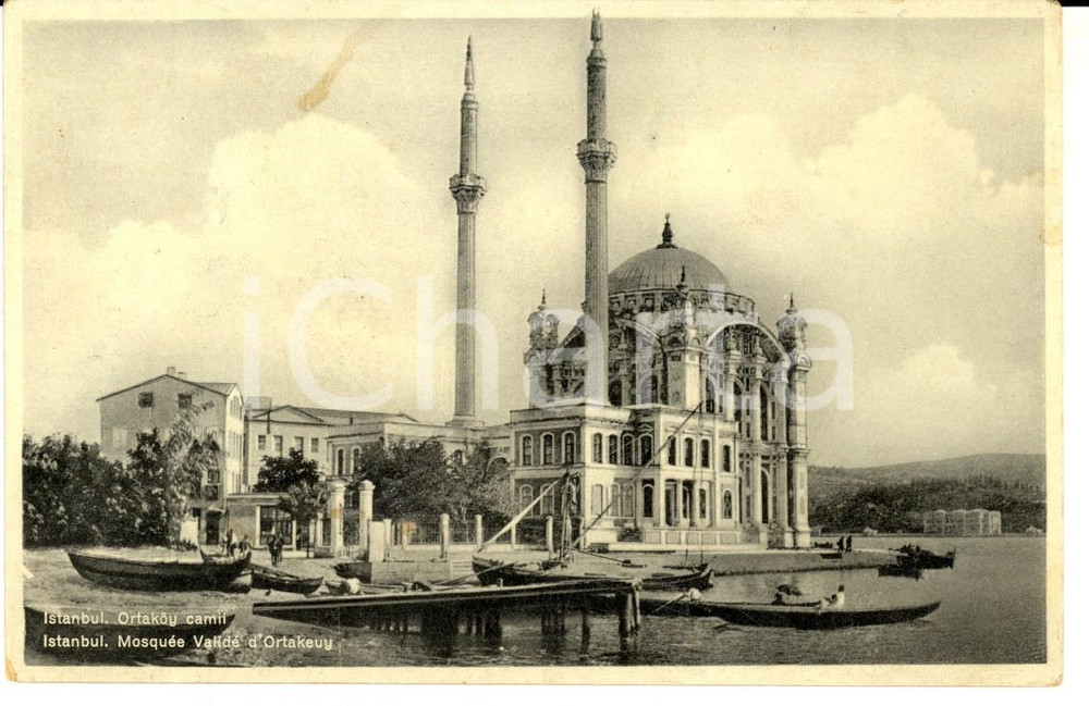 1950 ca ISTANBUL (TURKEY) Mosquée Validé d'ORTAKEVY *Carte postale VINTAGE