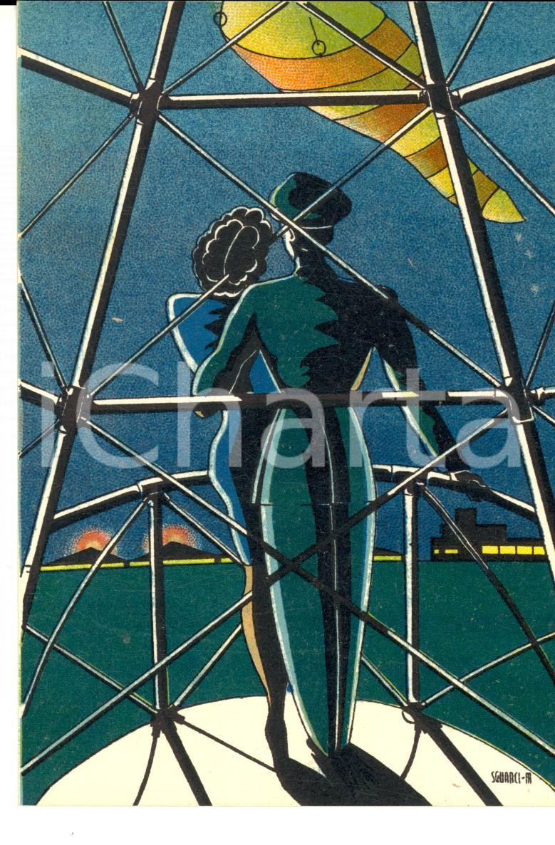 Cartolina originale da collezione 1940 ca REGIA AERONAUTICA Cartolina MAK P 100 SPARVIERO ill. SGUANCI 1