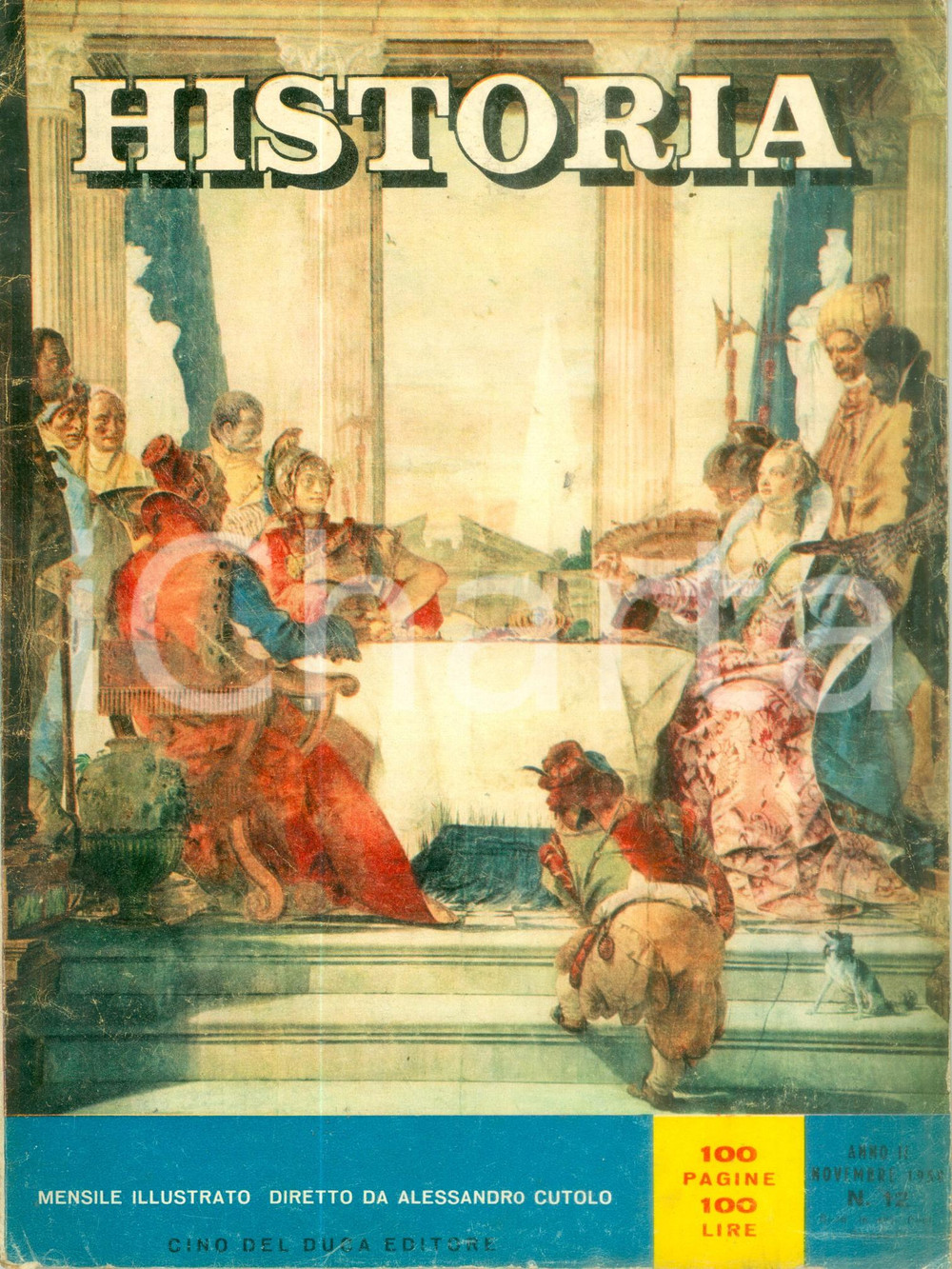 Giornale, rivista storica 1958 HISTORIA Igor TROGOFF Naufragio del TITANIC Rivista ILLUSTRATA DANNEGGIATA 1