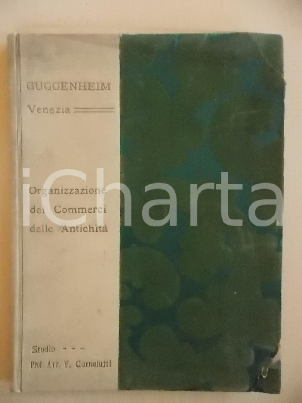 1920 ca VENEZIA Ditta GUGGENHEIM Raccolta di moduli cedole etichette RILEGATO