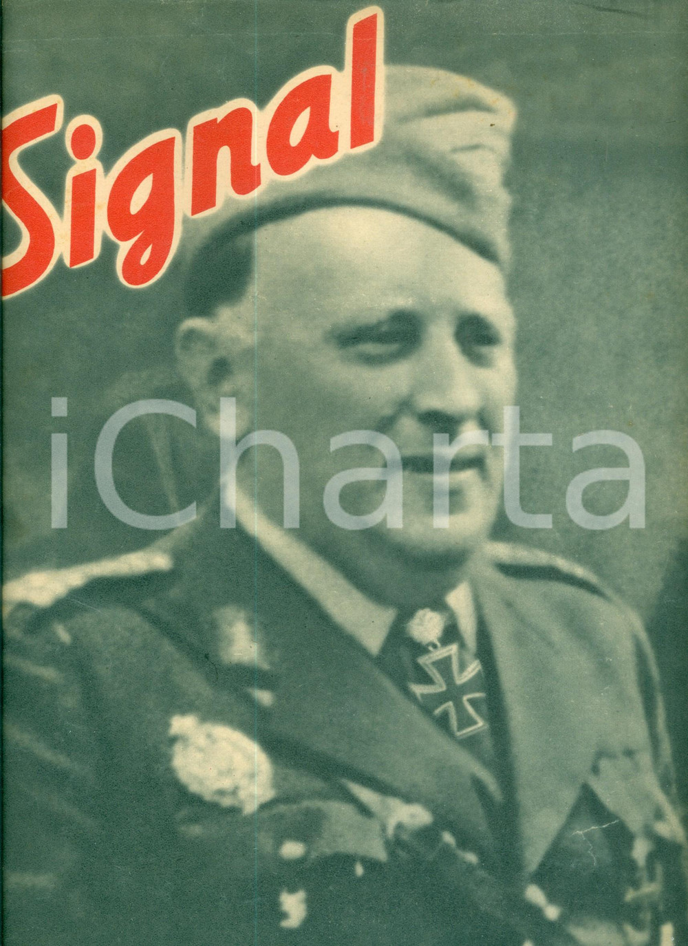 Giornale, rivista storica 1944 SIGNAL WW2 Cornelio TEODORINI insignito di Croce Cavaliere ILLUSTRATO 1