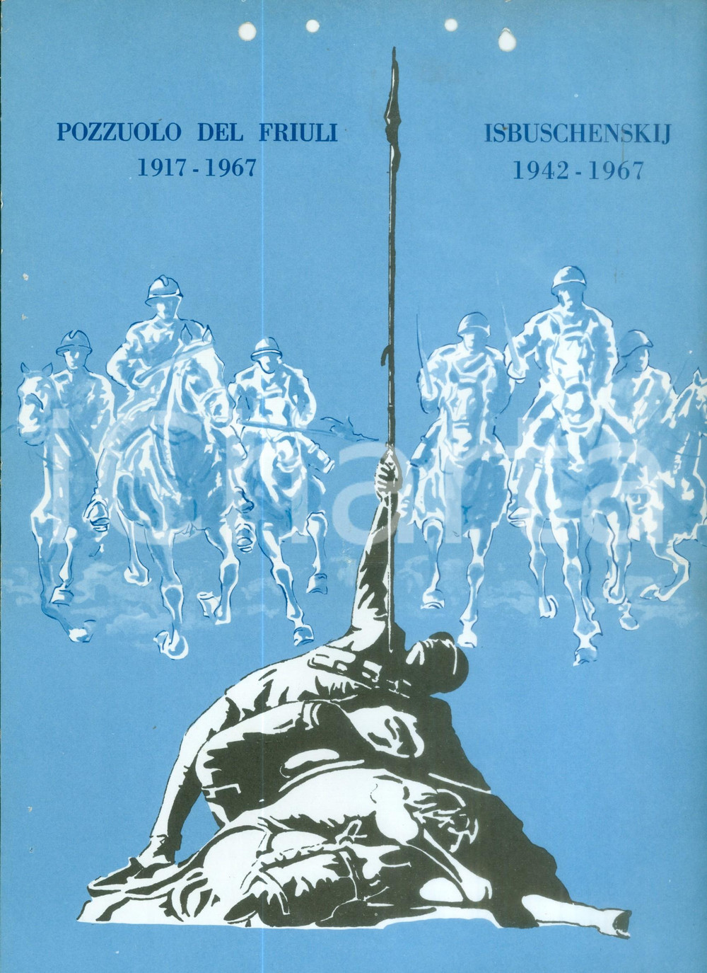 Documento originale, autentico 1967 UDINE XX Raduno nazionale Associazione Nazionale Arma Cavalleria Locandina 1