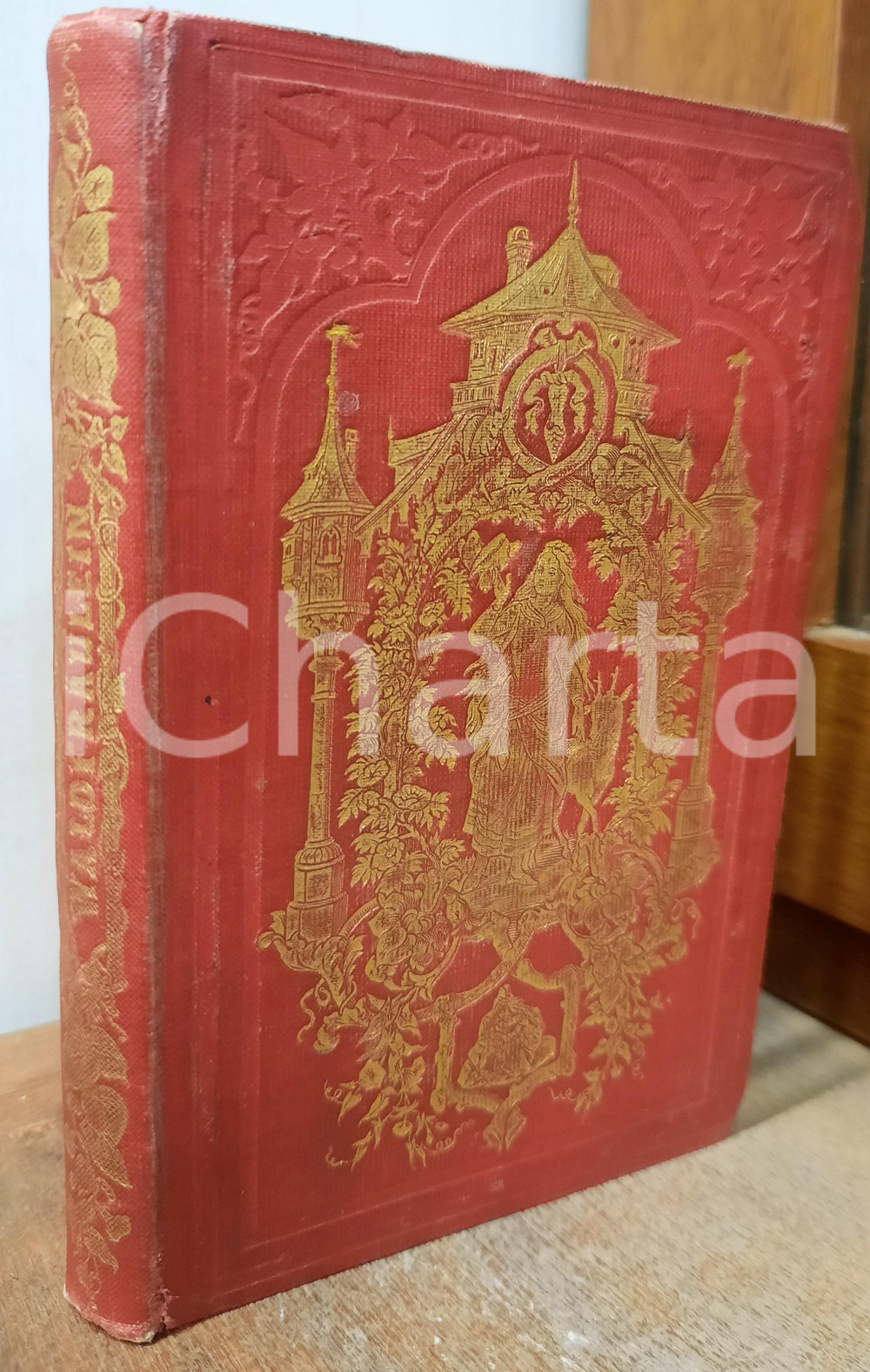 Libro, pubblicazione d epoca 1851 BEDLITZ Waldfräulein: ein Märchen in achtzehn Abentheuern Terza edizione 1