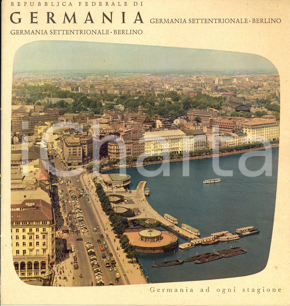 Materiale pubblicitario d’epoca 1956 REPUBBLICA FEDERALE TEDESCA Germania settentrionale e BERLINO Opuscolo 1