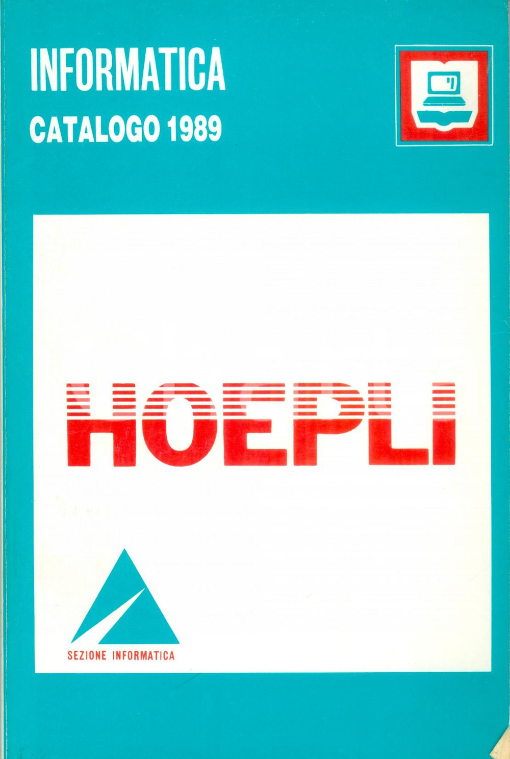 Libro, pubblicazione d epoca 1989 Libreria HOEPLI Catalogo INFORMATICA  ILLUSTRATO 185 pp. 1