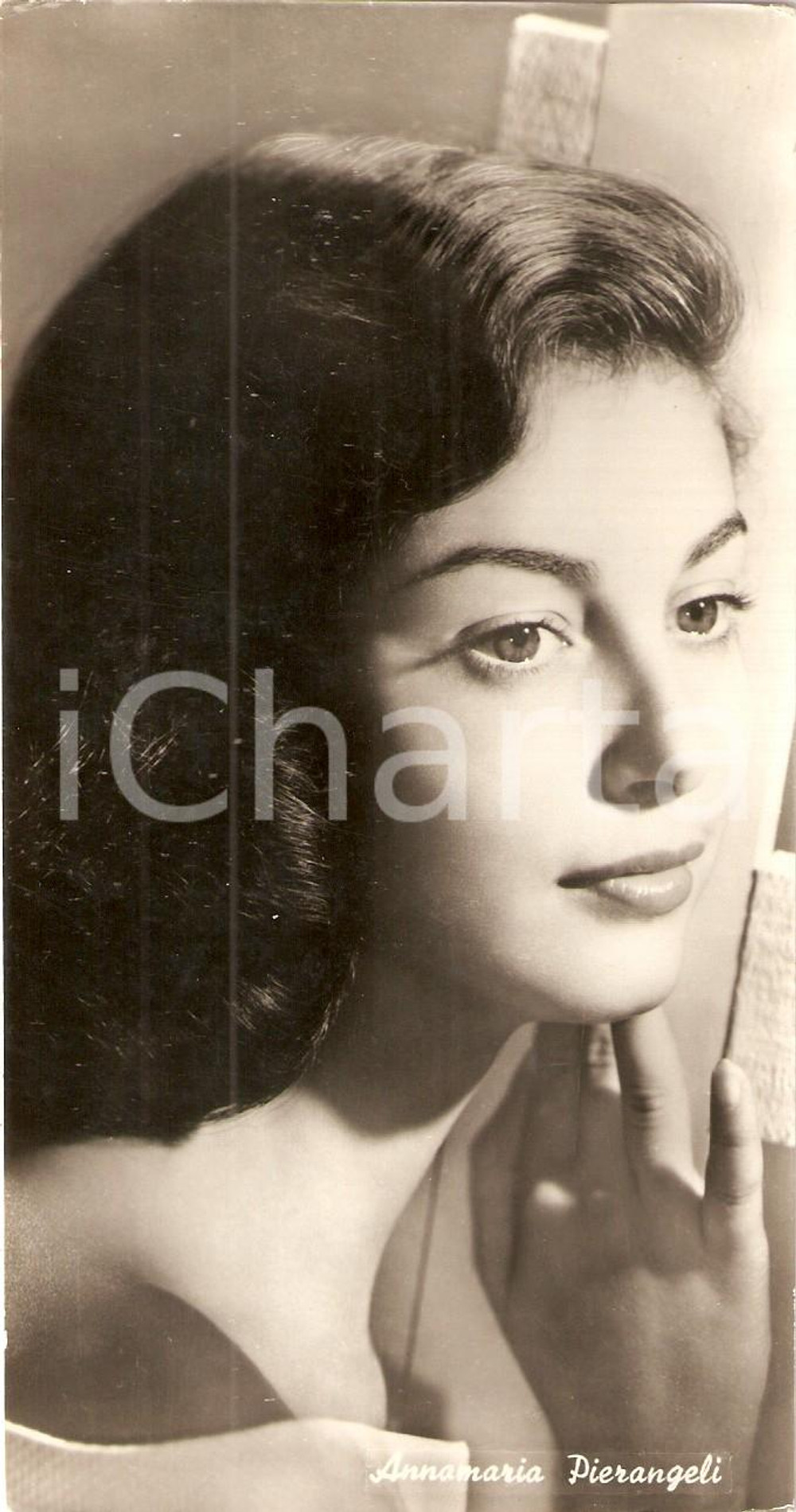 Cartolina originale da collezione 1955 ca CINEMA Attrice Anna Maria PIERANGELI Ritratto Fotografia seriale 1