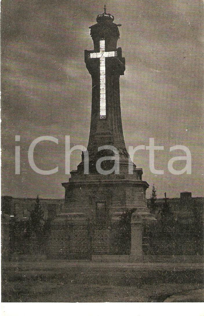 Cartolina originale da collezione 1914 MONZA Cappella espiatoria  Croce illuminata il 29 luglio Cartolina FP NV 1