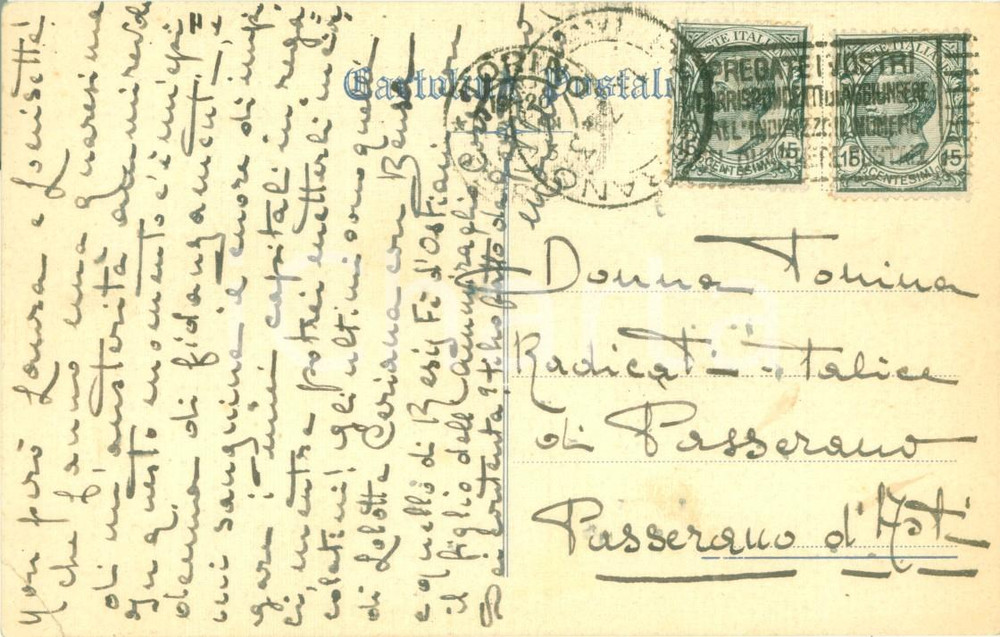 Cartolina originale da collezione 1923 TORINO Film L ATLANTIDE di Jacques FEYDER non é per signorine Cartolina FP 1