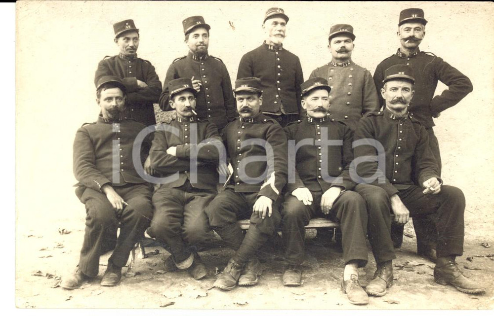 Fotografia d epoca originale 1914 WW1 ST ROMAIN F Soldats 11e rÃ©giment infanterie Photo carte postale 1
