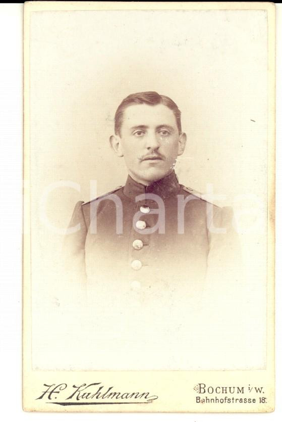 Fotografia d epoca originale 1915 ca BOCHUM Ritratto di ufficiale di fanteria Foto KUHLMANN 1