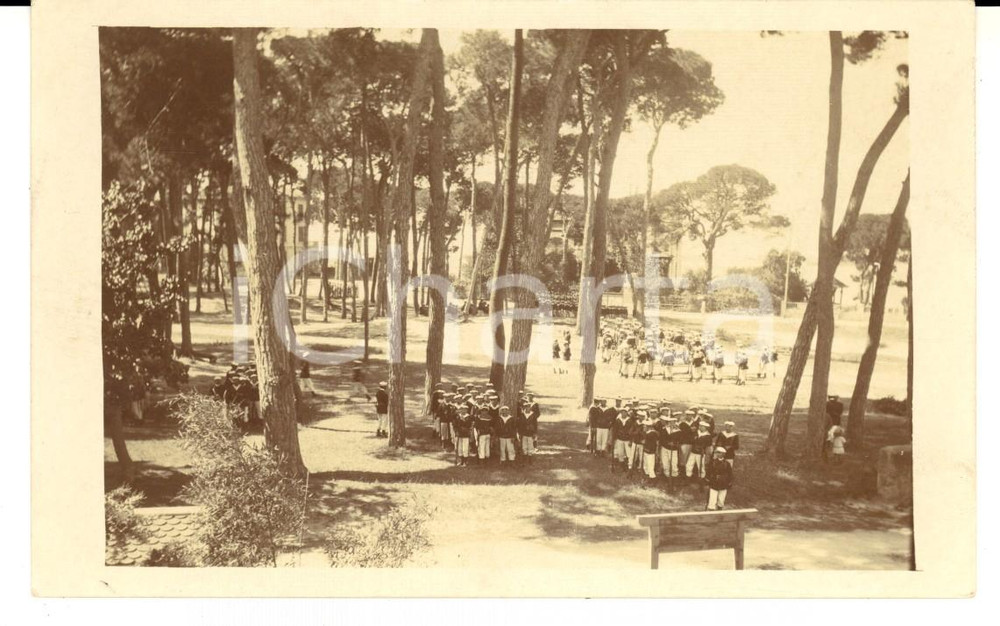 Fotografia d epoca originale 1910 ca FRANCIA Allievi MARINE NATIONALE in addestramento lungo il litorale 1