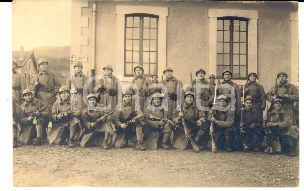 Fotografia d epoca originale 1928 FRANCE Fusiliers du 162e rÃ©giment Photo GRANDE GUERRE 1