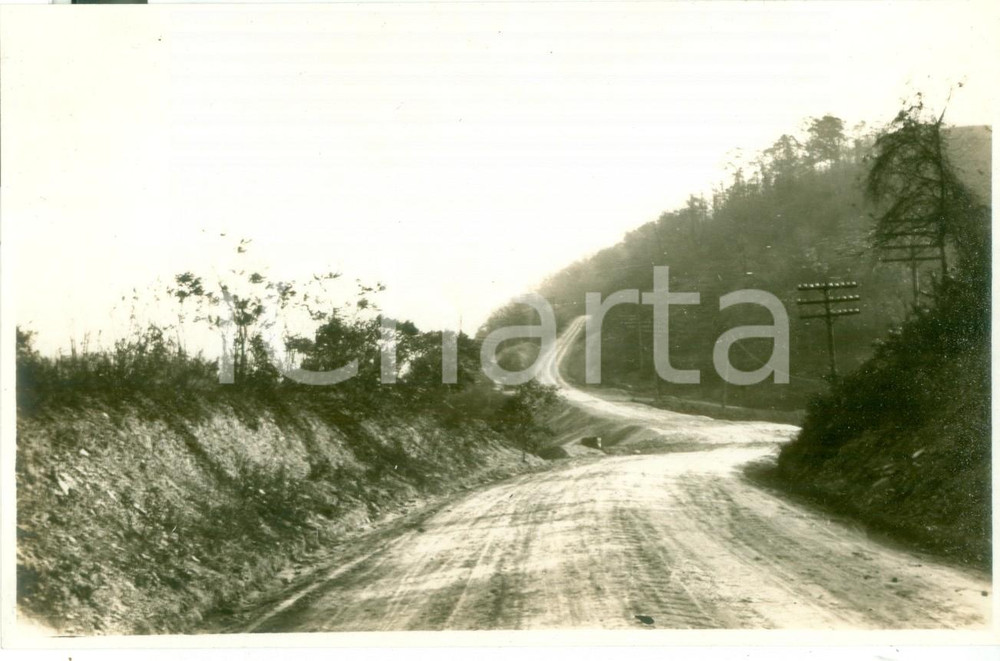 Fotografia d epoca originale 1918 BEAVER, PENNSYLVANIA USA Scorcio di una nuova strada Fotografia 1