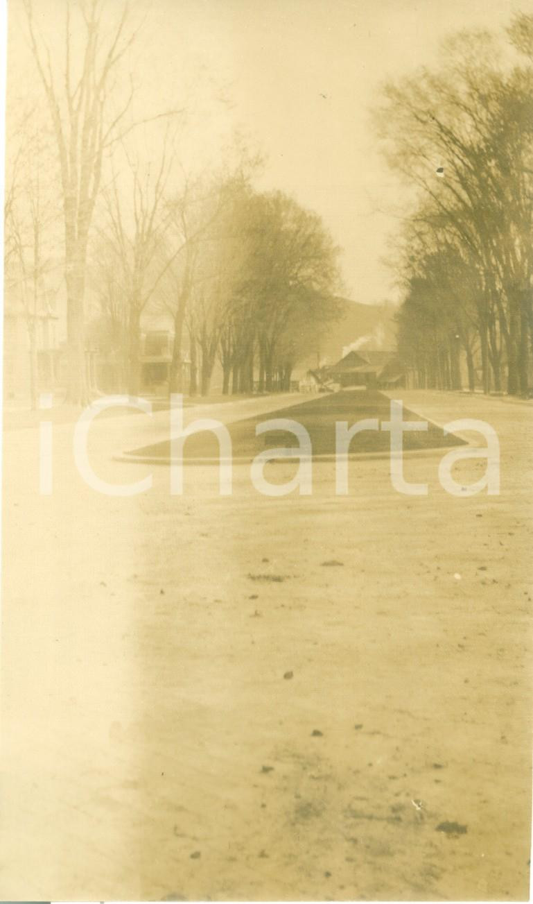 Fotografia d epoca originale 1908 WELLSBORO PENNSYLVANIA USA La nuova MAIN STREET vicino a East Avenue Foto 1