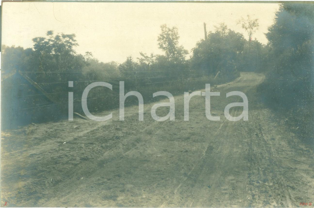 Fotografia d epoca originale 1908 WYALUSING, PENNSYLVANIA USA Camptown Road prima dei miglioramenti FOTO 1