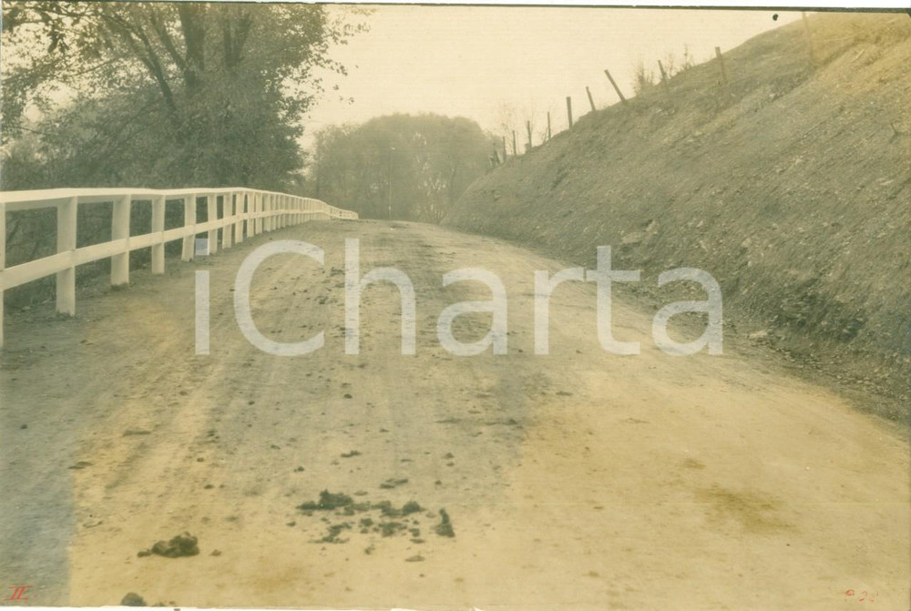 Fotografia d epoca originale 1908 DEERFIELD, PENNSYLVANIA Strada per KNOXVILLE prima della ricostruzione Foto 1