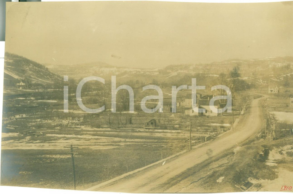 Fotografia d epoca originale 1908 CANTON, PENNSYLVANIA USA Veduta della Cedar Ledge Road Fotografia 1