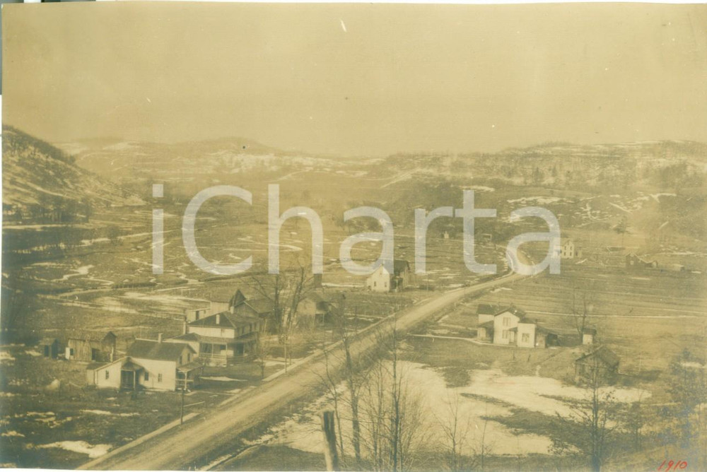 1908 CANTON, PENNSYLVANIA (USA) Veduta della Cedar Ledge Road Fotografia