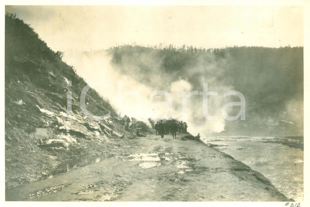 Fotografia d epoca originale 1911 AUSTIN, PENNSYLVANIA USA Costello Avenue spianata per lavori Fotografia 1