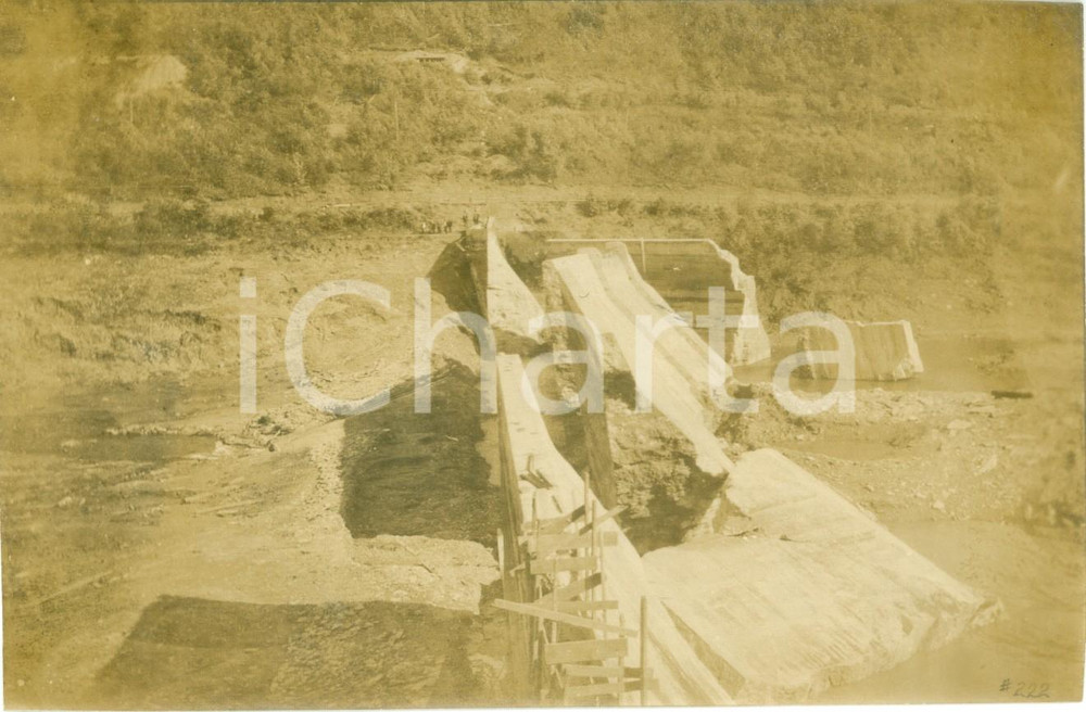 Fotografia d epoca originale 1911 AUSTIN, PENNSYLVANIA USA La diga distrutta dall inondazione Fotografia 1