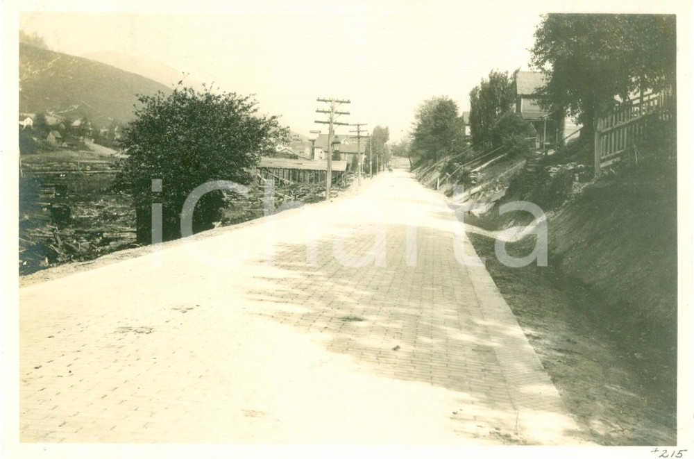 Fotografia d epoca originale 1913 AUSTIN, PENNSYLVANIA USA Veduta della nuova Costello Avenue Fotografia 1