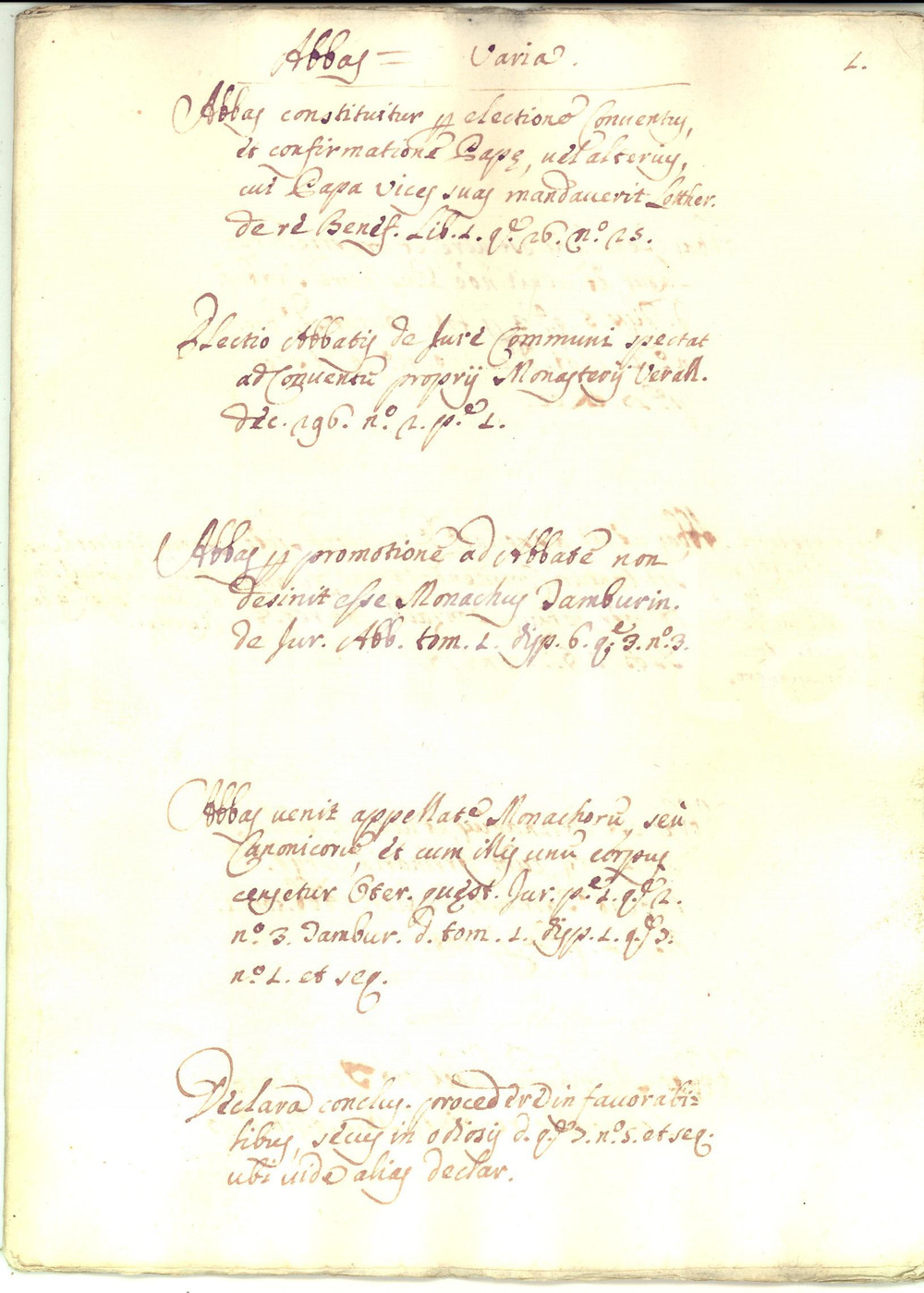 Manoscritto, lettera originale 1750 ca ANONIMO Lessico del diritto  Abati e aborto Manoscritto INEDITO 220 pp 1