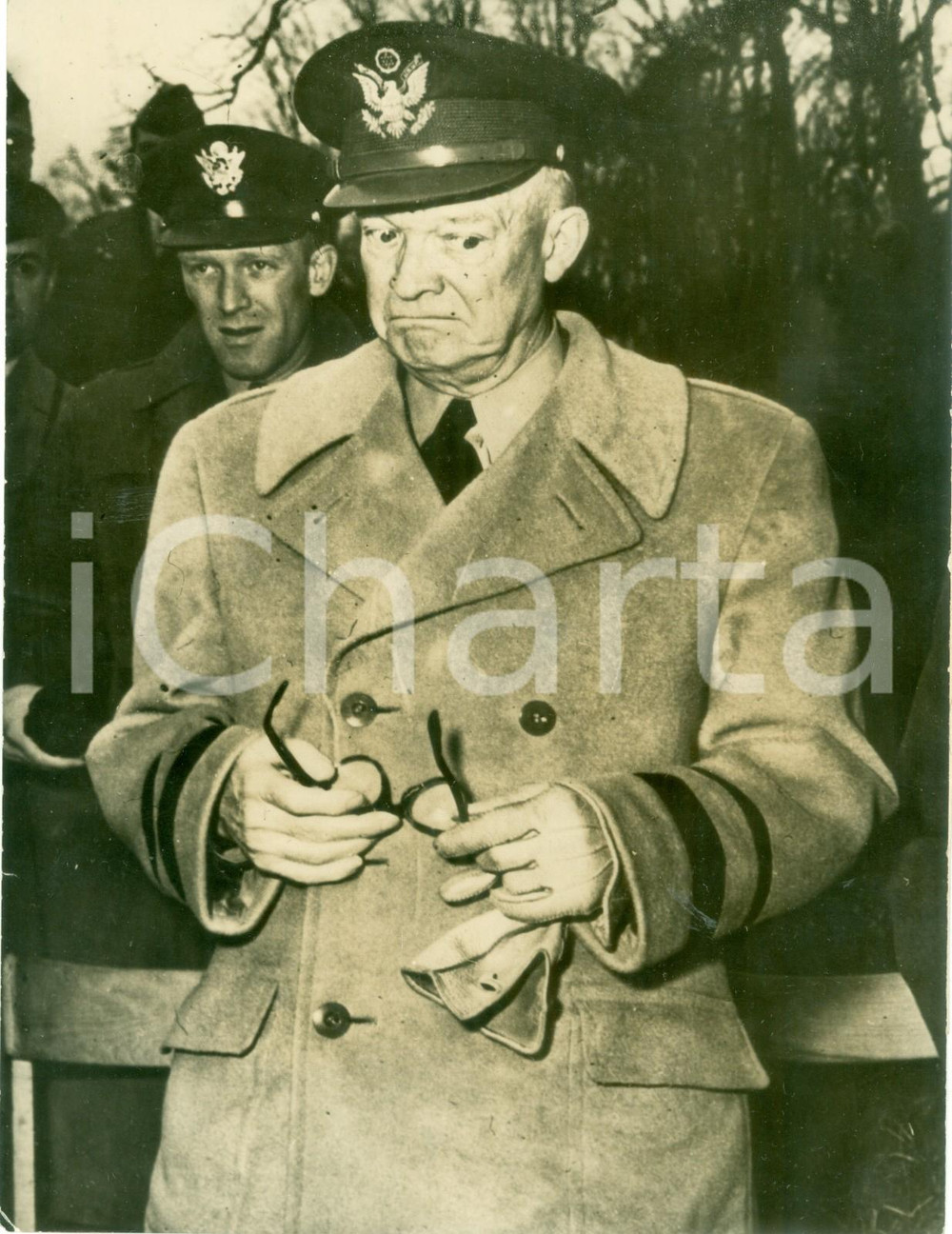 Documento originale, autentico 1951 USA Dwight EISENHOWER riceve notizia del licenziamento di Douglas MacARTHUR 1