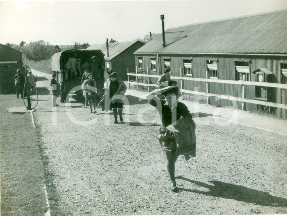 Fotografia d epoca originale 1941 CULFORD WW2 Giovani Lumberjills al Women s Land Army Training Camp Foto 1