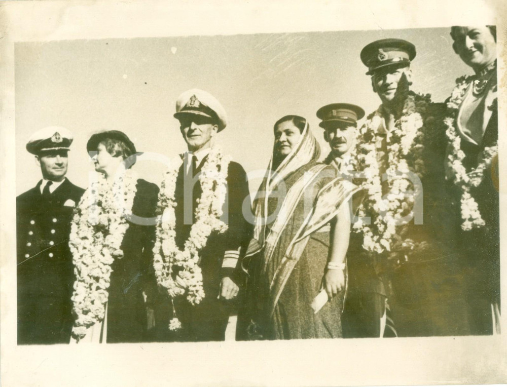 Fotografia d epoca originale 1943 JAMNAGAR INDIA WW2 Membri della Torpedo School for the Royal Indian Navy 1