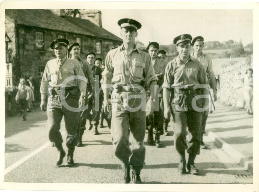 Fotografia d epoca originale 1942 FRANCIA WW2 Commandos di combattenti ritornano dall allenamento Fotografia 1