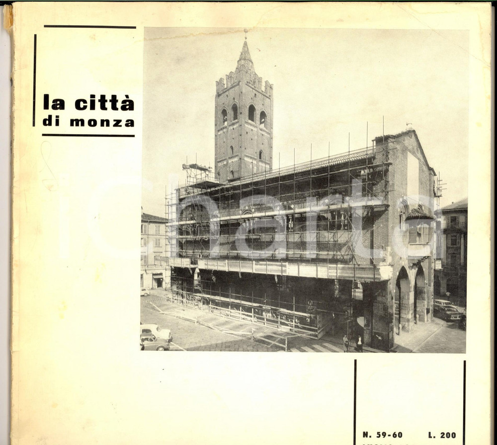 Giornale, rivista storica 1966 LA CITTA  DI MONZA 150° dalla proclamazione della città  Rivista 5960 1