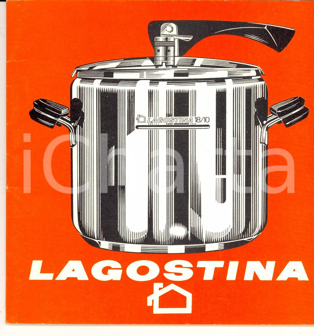 Materiale pubblicitario d’epoca 1970 ca LAGOSTINA Libretto di istruzioni per pentola a pressione ILLUSTRATO 1