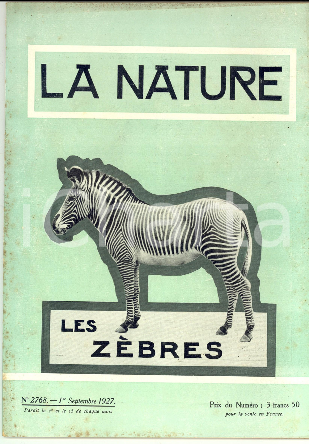 Giornale, rivista storica 1927 LA NATURE Industrie rÃ©gionale: les santons de Provence Revue nÂ° 2768 1