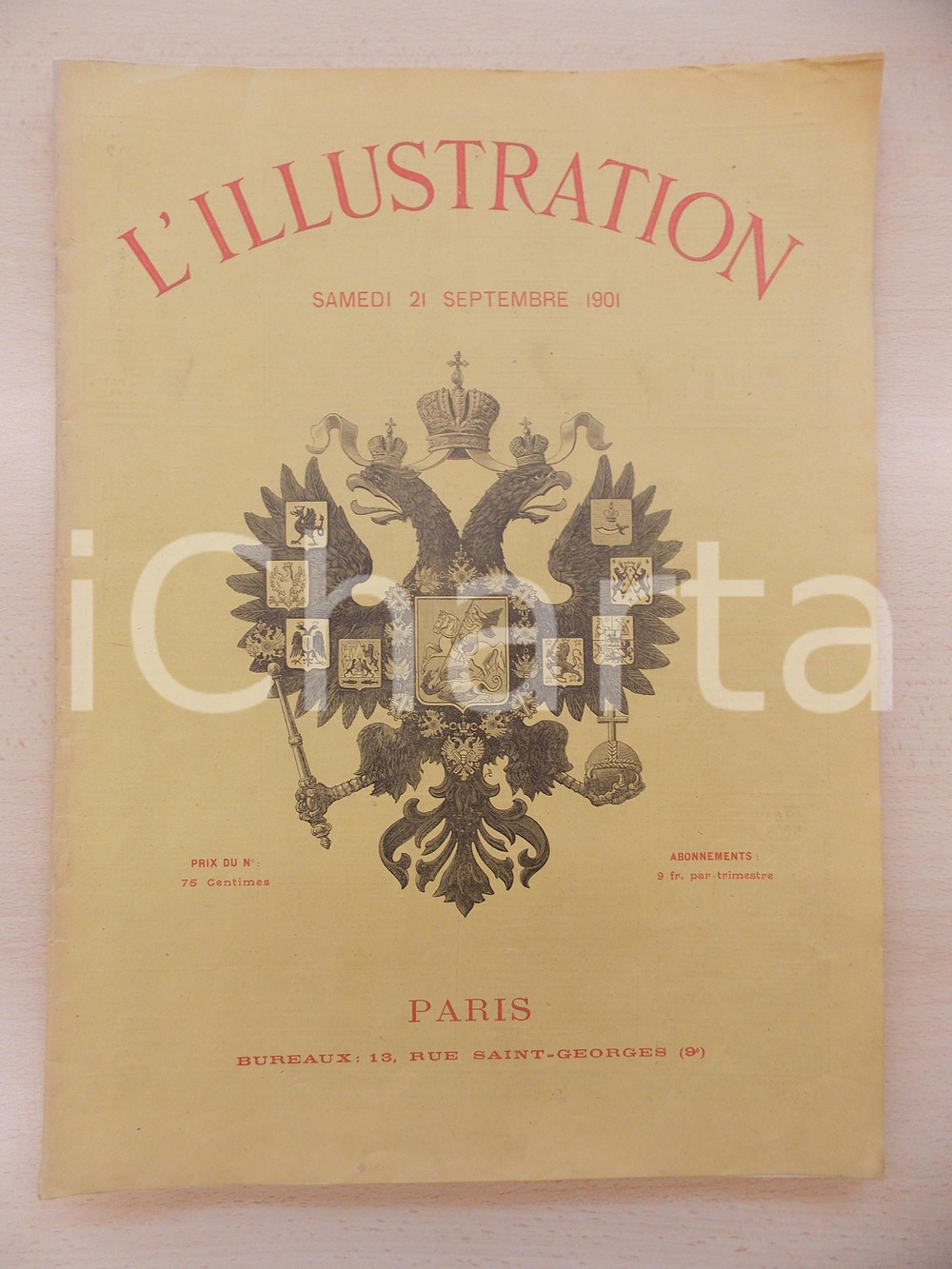 Giornale, rivista storica 1901 L ILLUSTRATION Visita in Francia zar Nicola II Rivista anno 59 nÂ° 3056 1