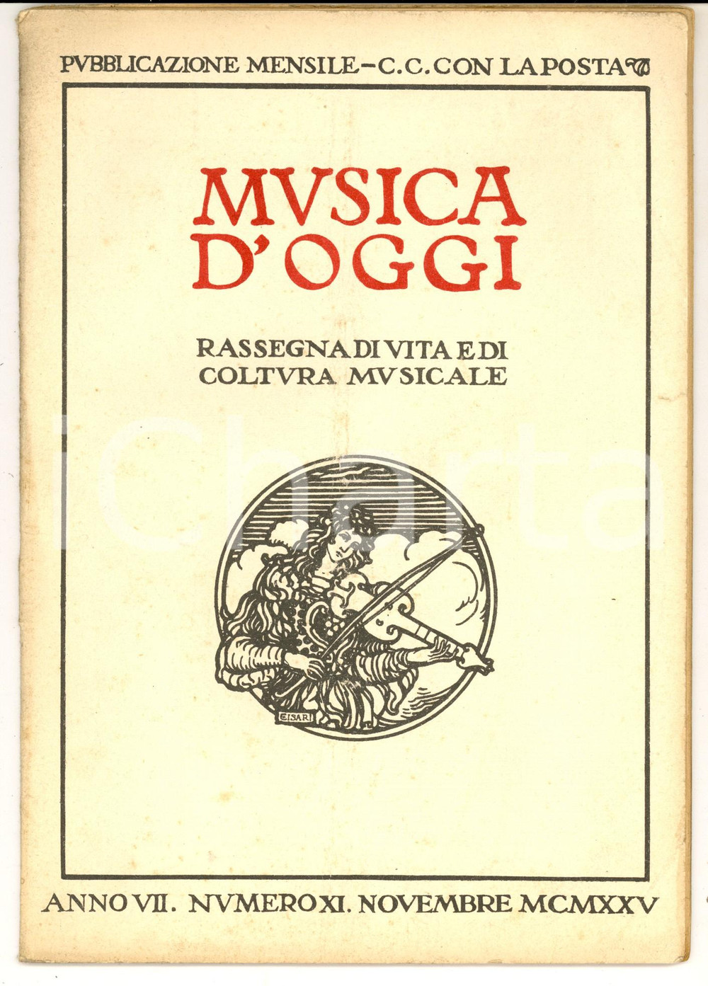 Giornale, rivista storica 1925 MUSICA D OGGI La vita amorosa di WAGNER Rivista anno VII nÂ°11 1