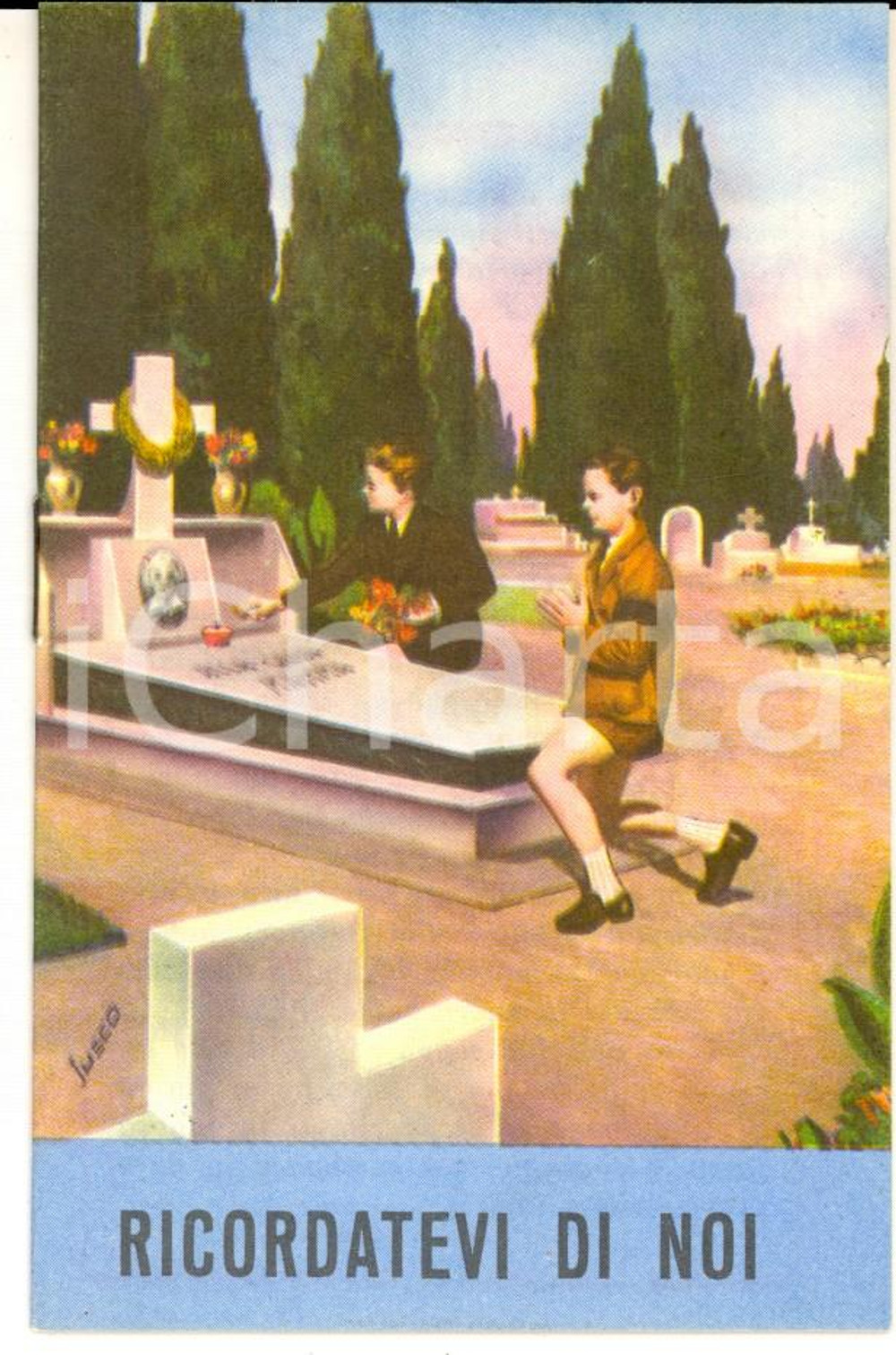Libro, pubblicazione d epoca 1958 OSIMO AN Ricordatevi di noi Libretto PAX ET BONUM pro defunti 14 pp. 1