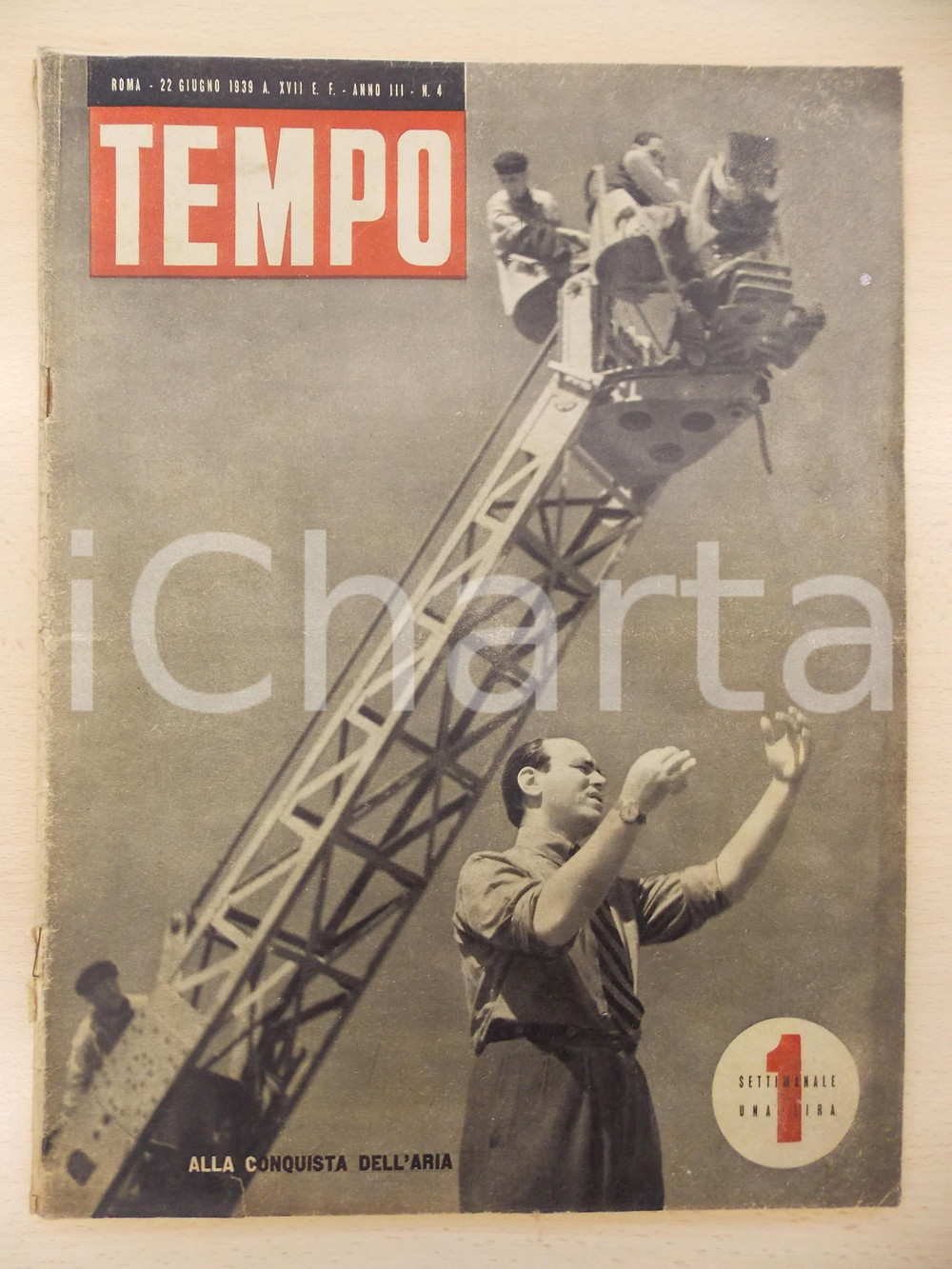 Giornale, rivista storica 1939 TEMPO La corsa dei tori a KERAPAN Rivista ILLUSTRATA Anno III nÂ° 4 1