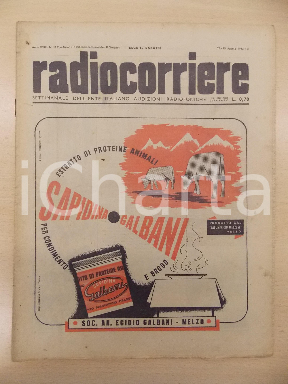 1942 RADIOCORRIERE EIAR Vittorie aeronavali dell'Asse *Rivista anno XVIII n°34