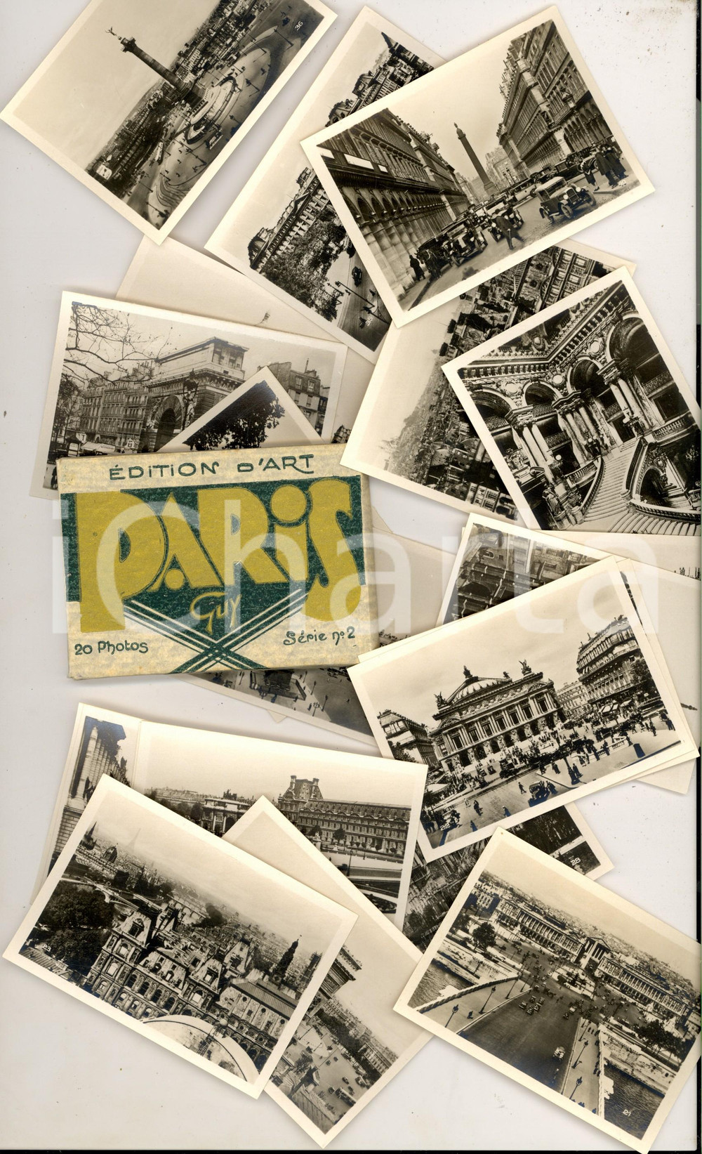 Materiale pubblicitario d’epoca 1920 ca PARIS Mini album 20 photos Edition d art GUY  sÃ©rie nÂ°2  VINTAGE 1