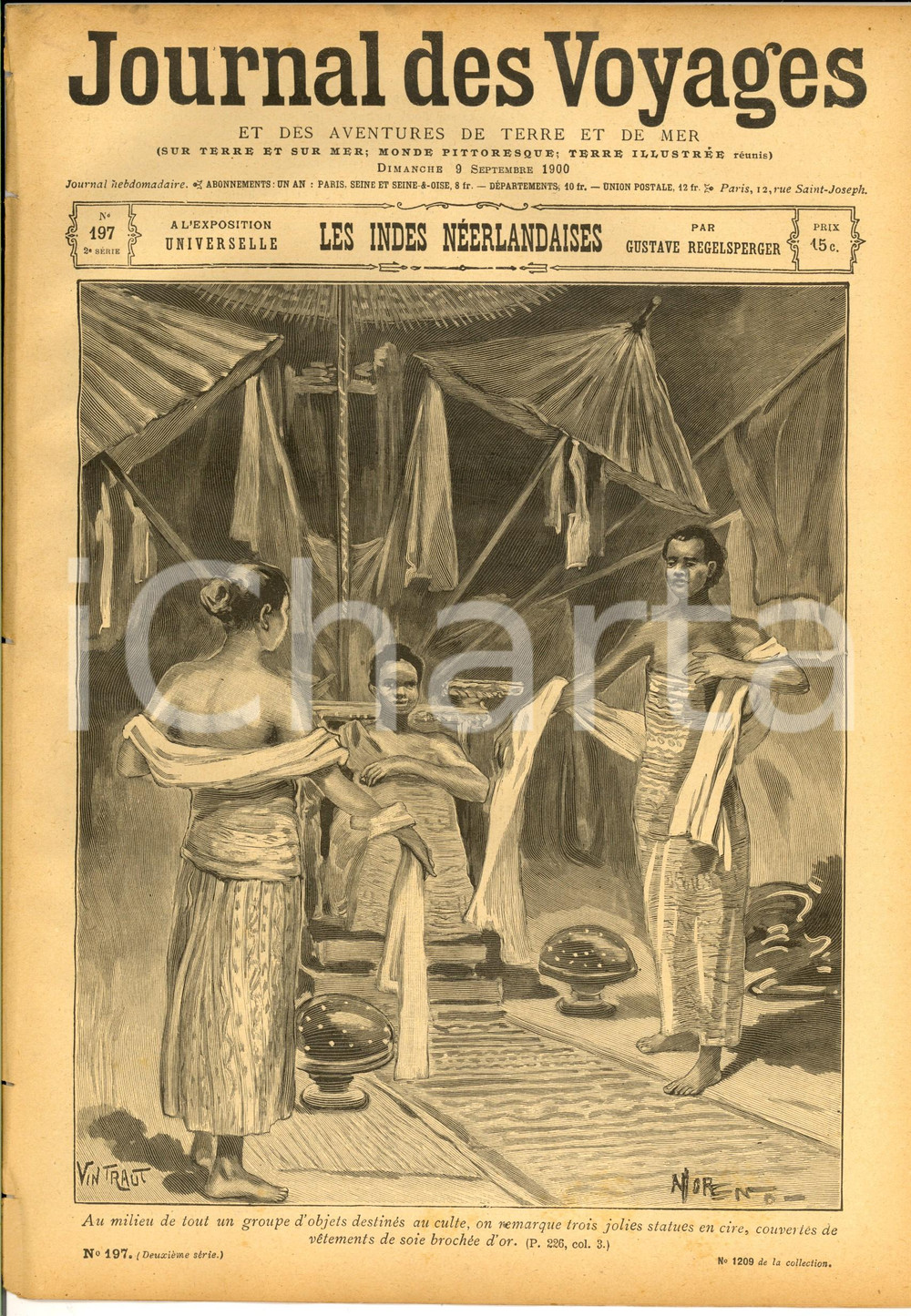 Giornale, rivista storica 1900 JOURNAL DES VOYAGES Indes nÃ©erlandaises Ã  l Expo Revue ILLUSTREE nÂ°197 1