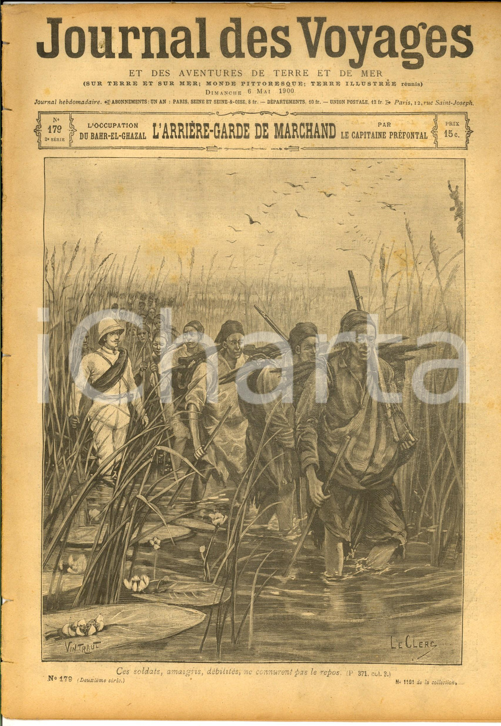 Giornale, rivista storica 1900 JOURNAL DES VOYAGES Occupation de BAHRELGHAZAL Revue ILLUSTREE nÂ°179 1