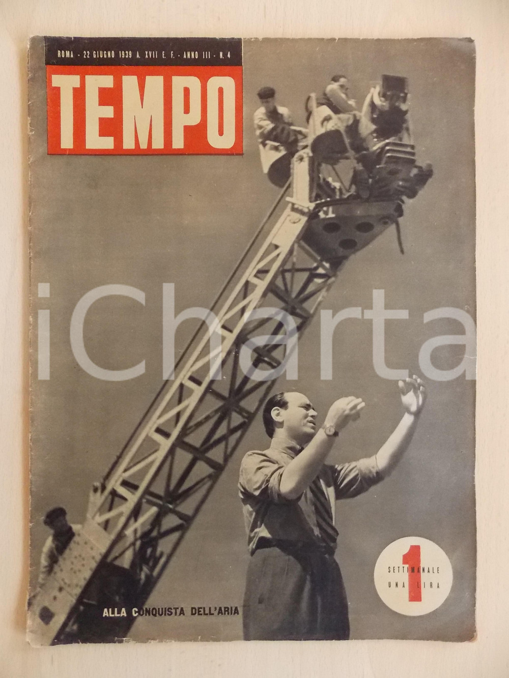 Giornale, rivista storica 1939 TEMPO CORSICA bellezza nata sola Rivista ILLUSTRATA Anno III n. 4 1