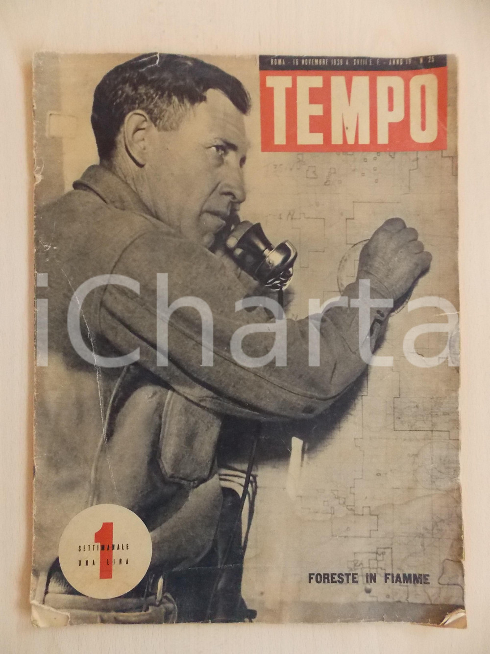 Giornale, rivista storica 1939 TEMPO Coloni sbarcano in LIBIA Rivista ILLUSTRATA Anno IV n. 25 1