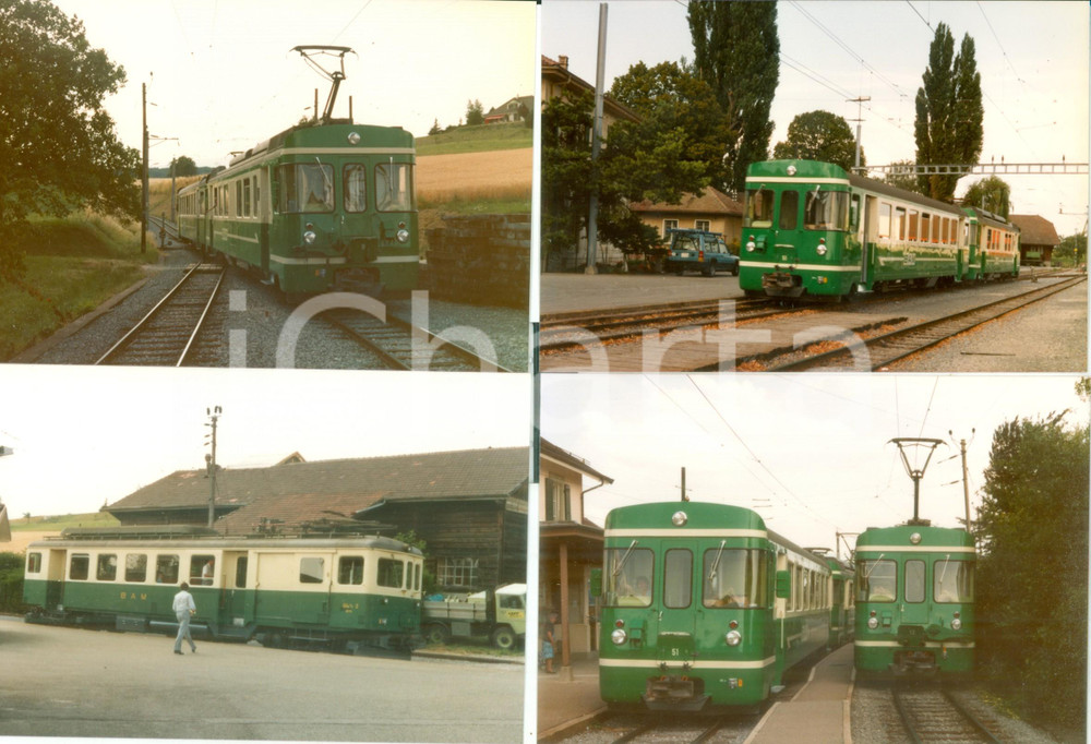 Fotografia d epoca originale 1975 ca SVIZZERA Ferrovie BIEREAPPLESMORGES Locomotiva 51 Lotto 4 fotografia 1