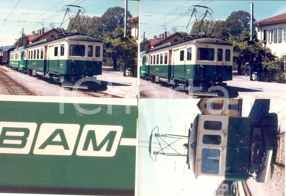 Fotografia d epoca originale 1975 ca SVIZZERA Ferrovie BIEREAPPLESMORGES Locomotiva 4 Lotto 4 fotografia 1