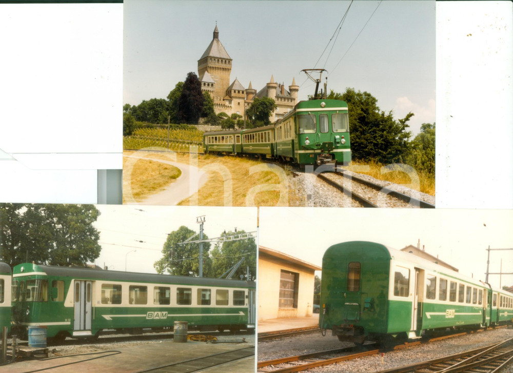 Fotografia d epoca originale 1975 ca SVIZZERA Ferrovie BIEREAPPLESMORGES Locomotiva 13 Lotto 3 fotografia 1